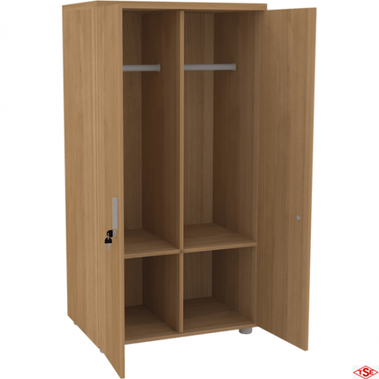 160’lık Ortadan Dikmeli Vestiyer Dolap (Derinlik 55 cm)